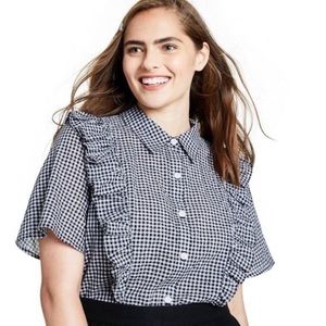 Sandy Liang for Target gingham checked shirt